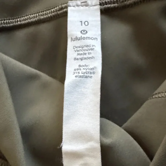 Lululemon Olive Green Leggings - Picture 2 of 3